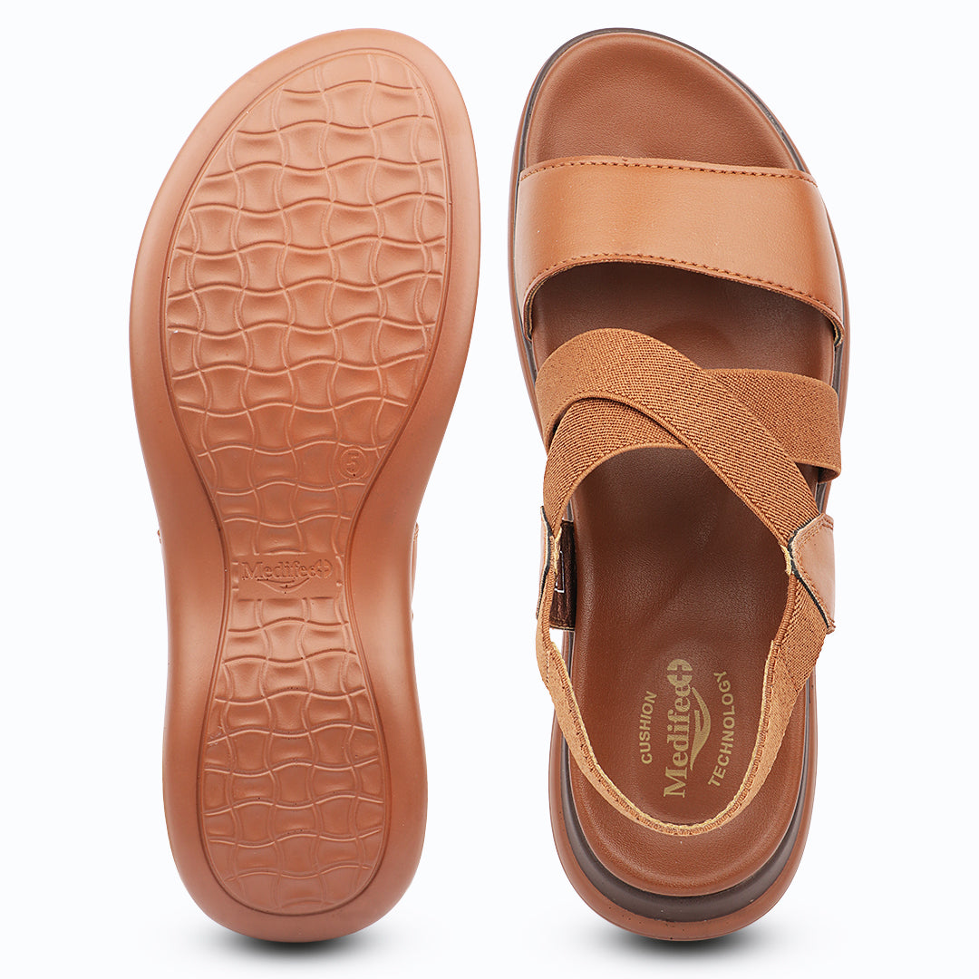 Medifeet ComfortSync Orthopedic Women Sandals with Arch Support & Cushioned Midsole | German Comfort Technology | Lightweight Anti-Skid Daily Walking Sandals