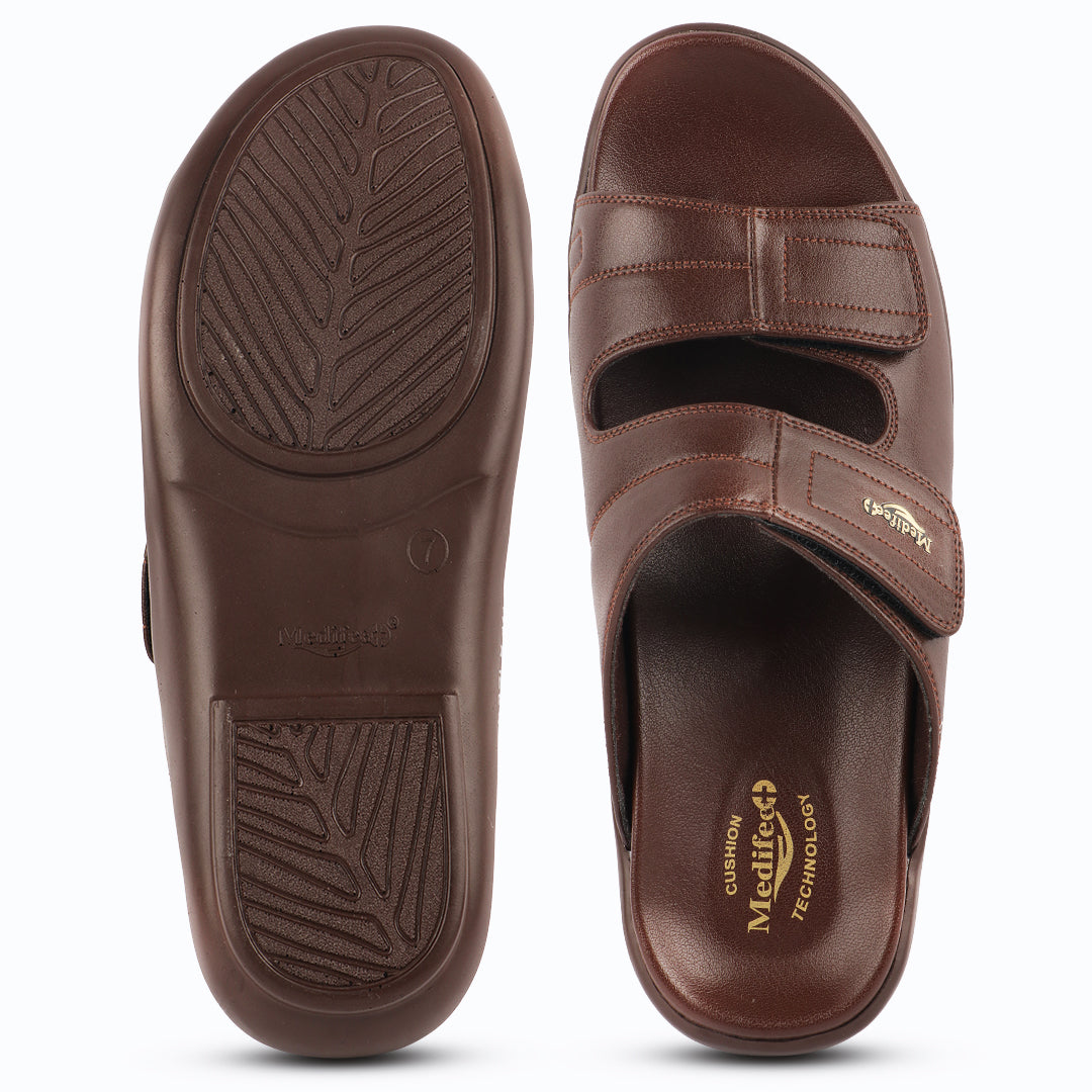 Medifeet Comfort Sandals, Dual Adjustable Straps,Orthopedic Slides