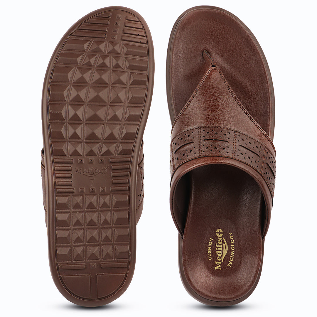 Medifeet V-Strap Dashey Sandals For Men's (Cushion & Comfort)