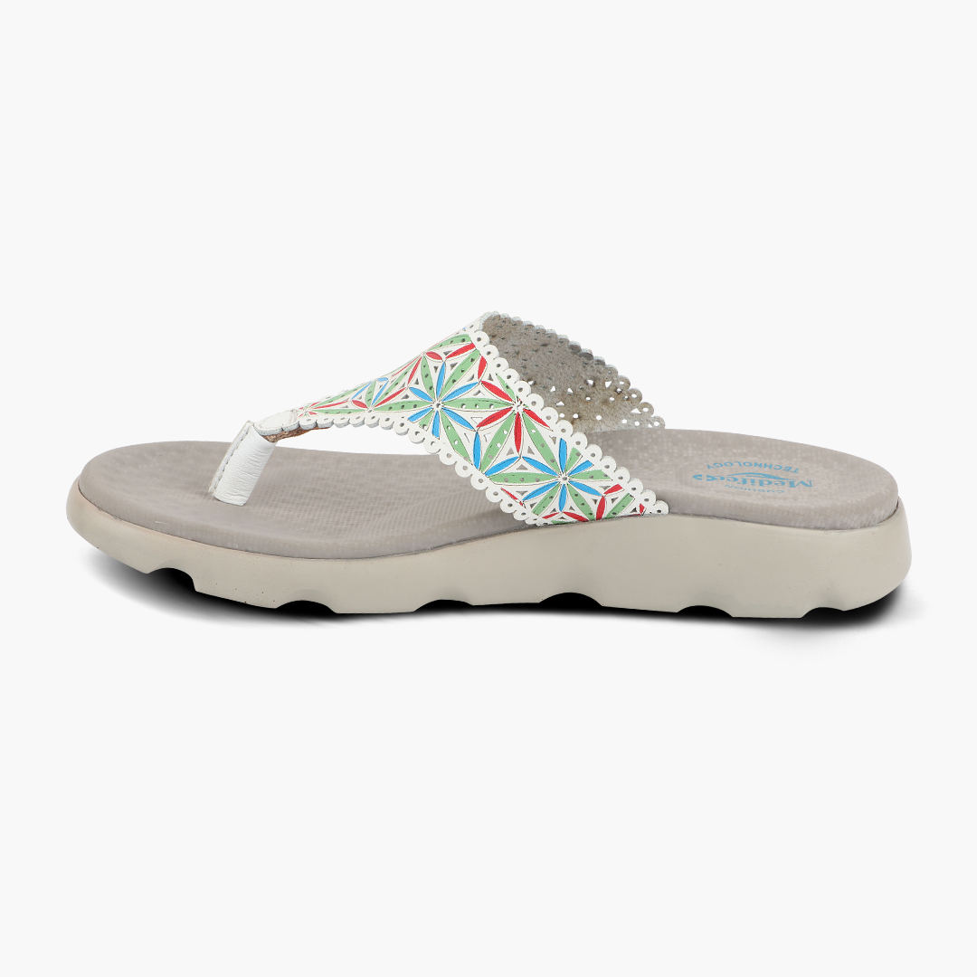 Medifeet V-Flora Comfortable Sandal with Arch Support For Women's