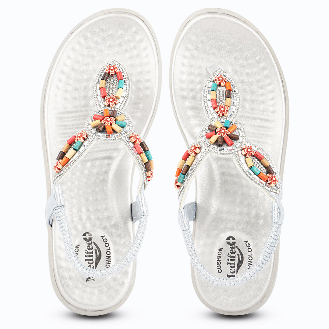 Medifeet SoftStep Boho Chic Sandals – Pain-Free Fashion Walking | Style Without Sacrificing Comfort