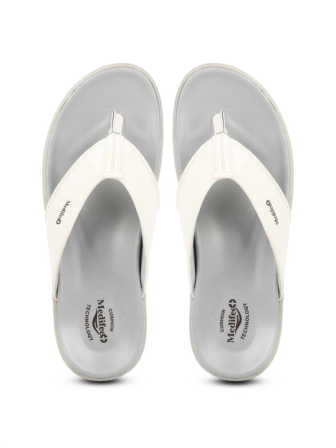 Medifeet Men's Leather Thong Slippers