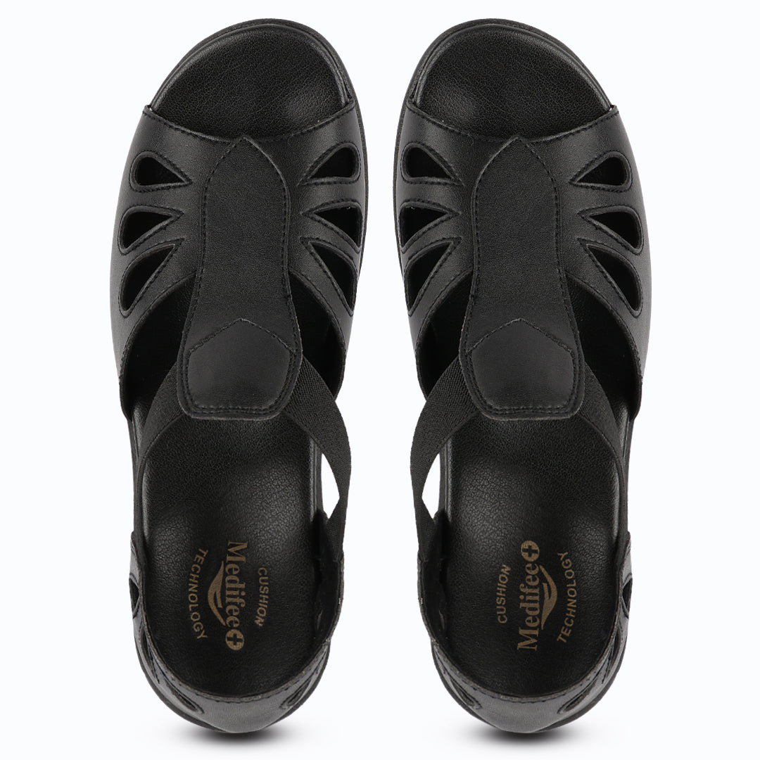 Medifeet Crowne Style Sandals for Women (with High Back & Arch Support)