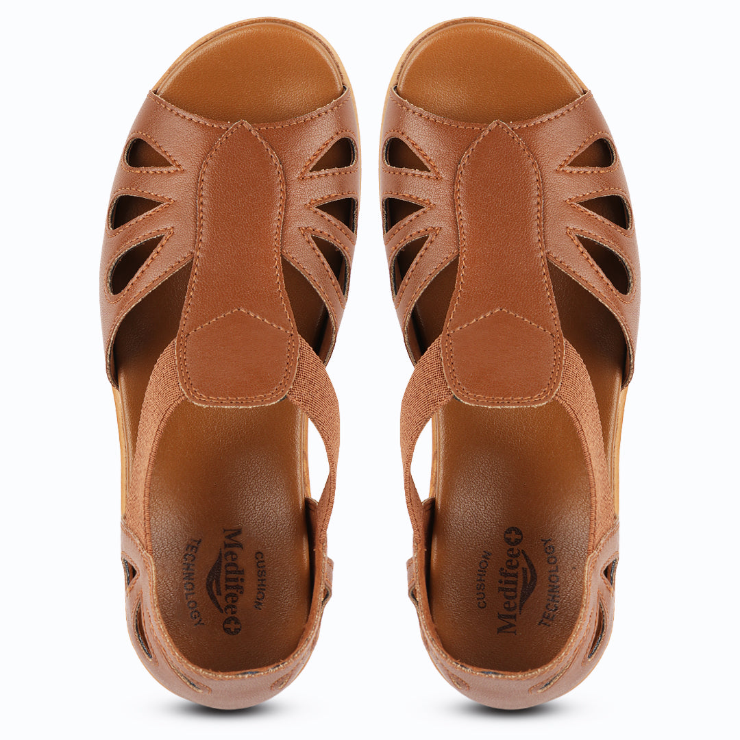 Medifeet Crowne Style Sandals for Women (with High Back & Arch Support)