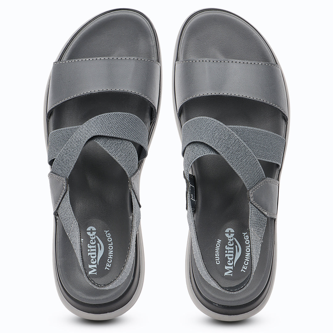 Medifeet ComfortSync Orthopedic Women Sandals with Arch Support & Cushioned Midsole | German Comfort Technology | Lightweight Anti-Skid Daily Walking Sandals