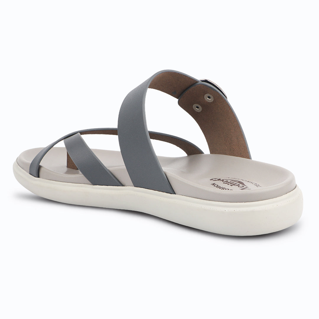 Medifeet Women’s Comfort Cross Strap Slide Sandals with Adjustable Buckle | Arch Support | Cushioned Footbed | Lightweight Anti-Slip Sole