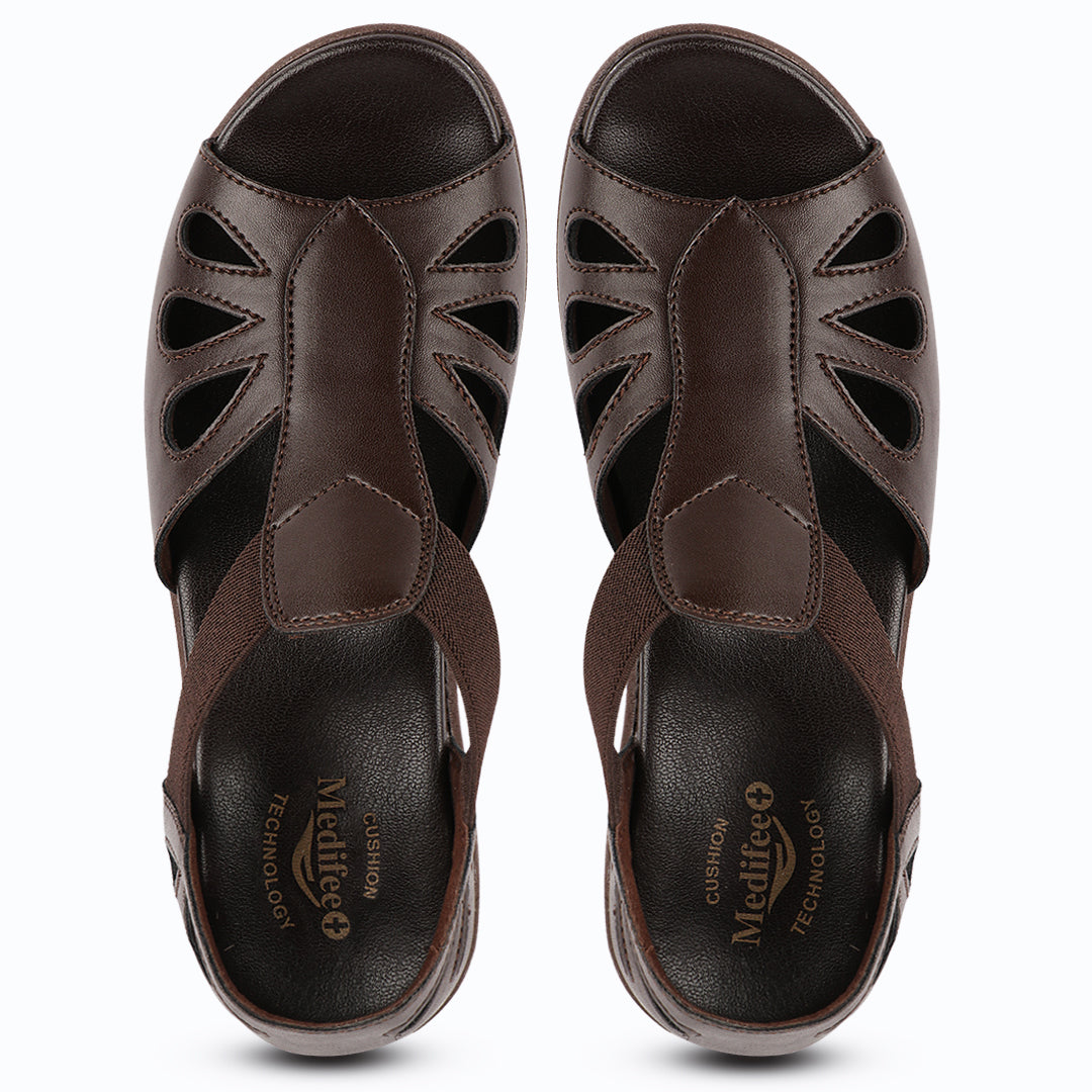 Medifeet Crowne Style Sandals for Women (with High Back & Arch Support)