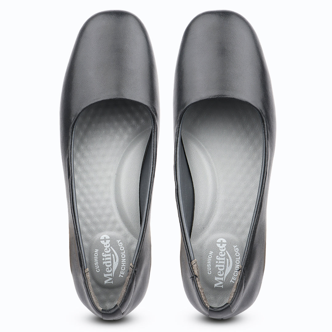 Medifeet Women’s Formal Pumps Slip-On – Cushioned Footbed, Arch Support, Lightweight Office & Casual Shoes