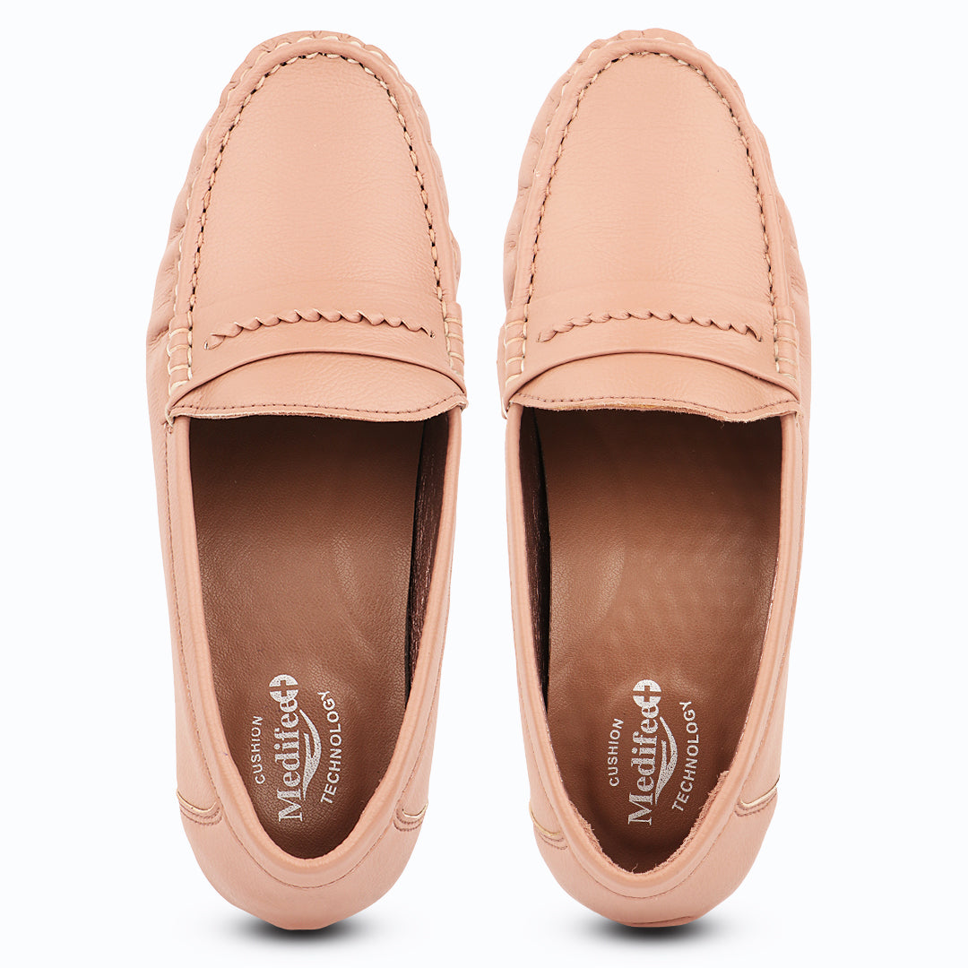 Medifeet WalkLite Women’s Loafers | Cushion Technology Soft Footbed | Everyday Walking & Work Wear Shoes