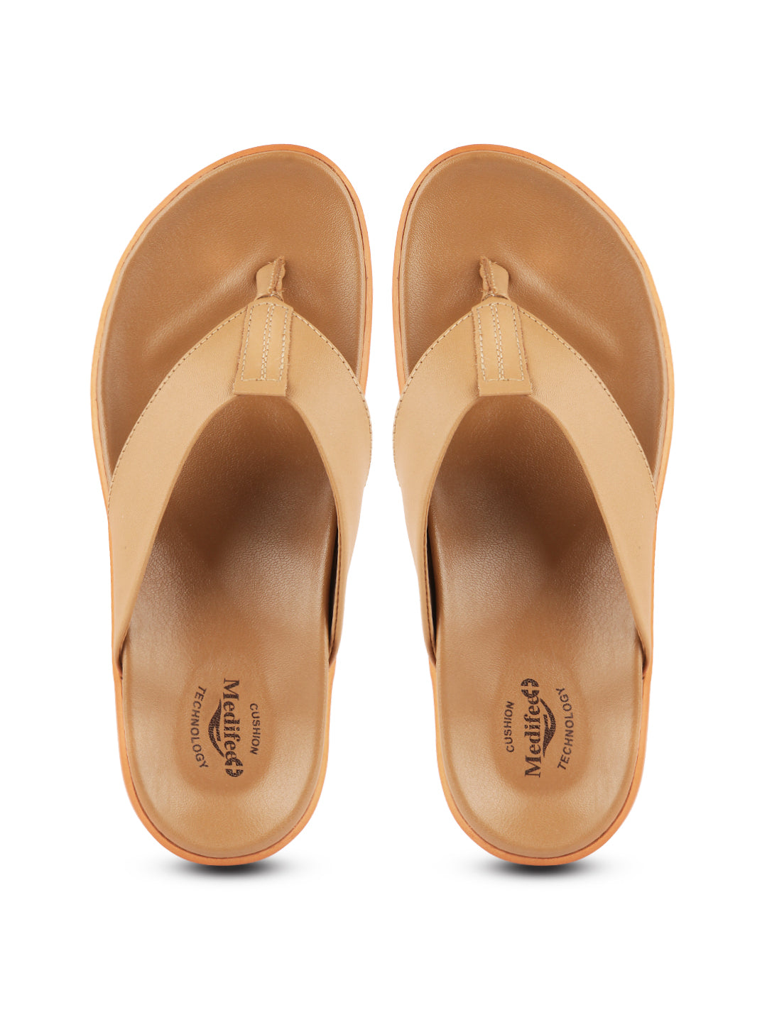 Medifeet Comfortable Men’s Slippers
(Leather Slippers | V Strapped Design)