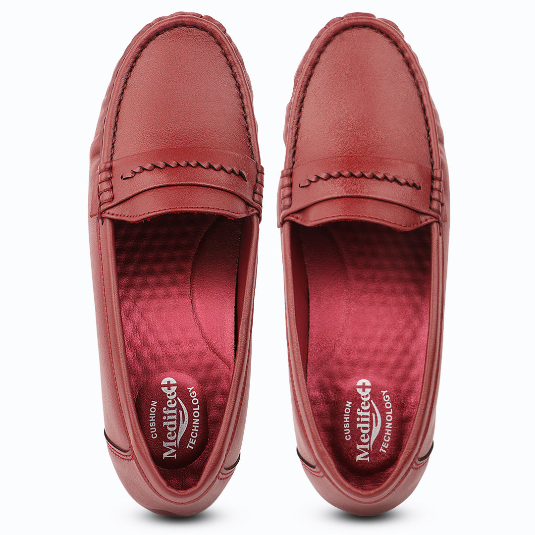Medifeet WalkLite Women’s Loafers | Cushion Technology Soft Footbed | Everyday Walking & Work Wear Shoes