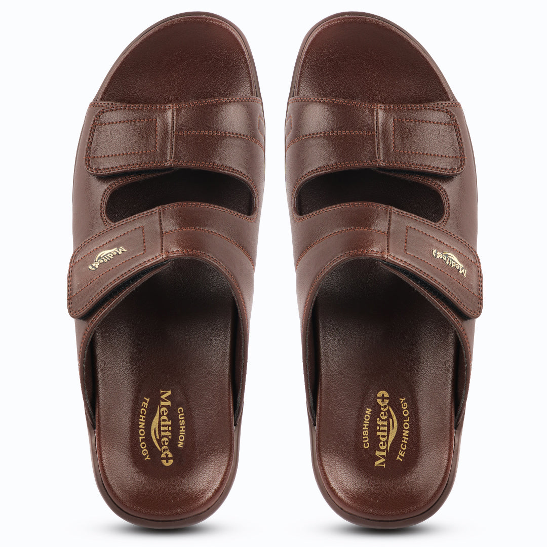 Medifeet Comfort Sandals, Dual Adjustable Straps,Orthopedic Slides