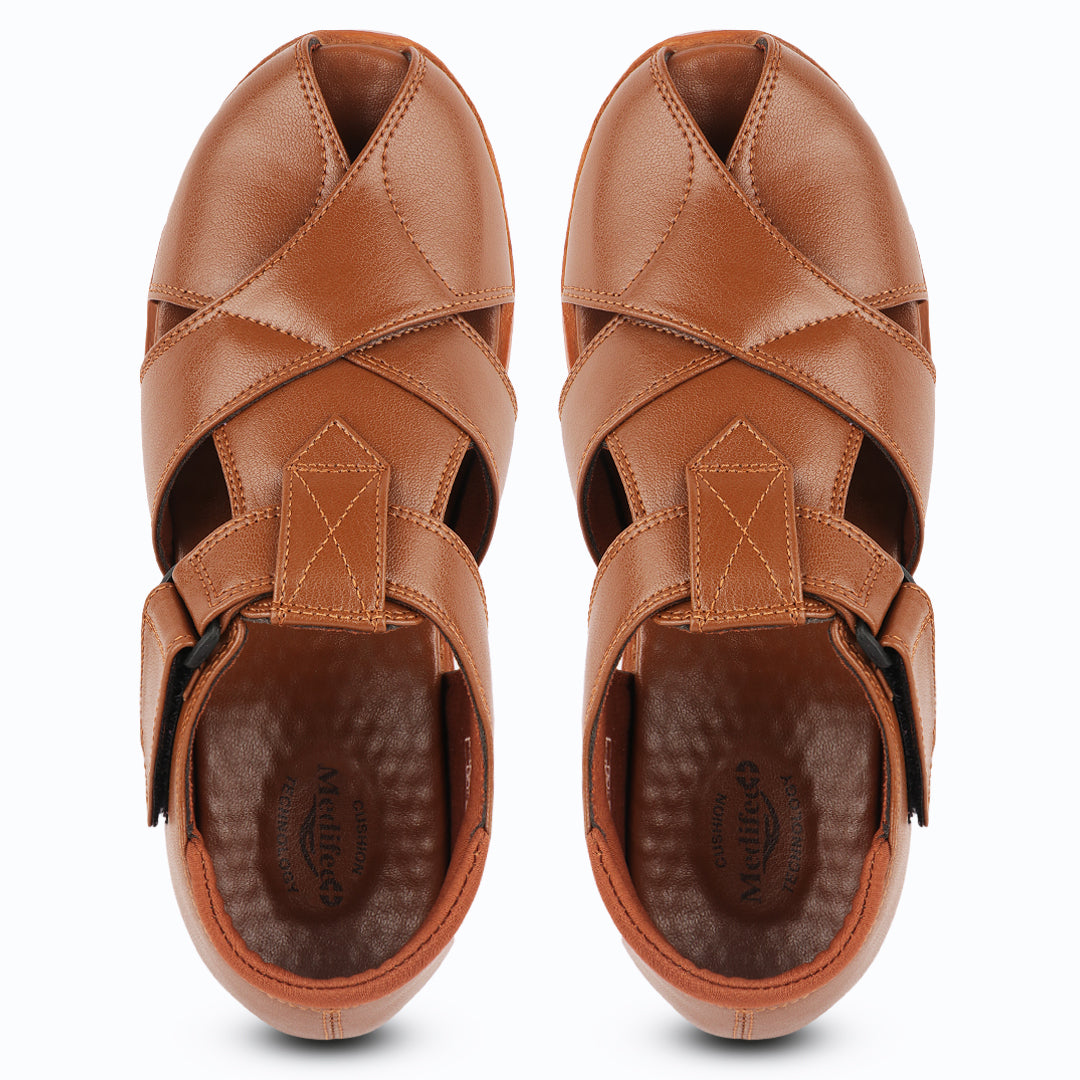 Medifeet Men's Criss-Cross Sandals