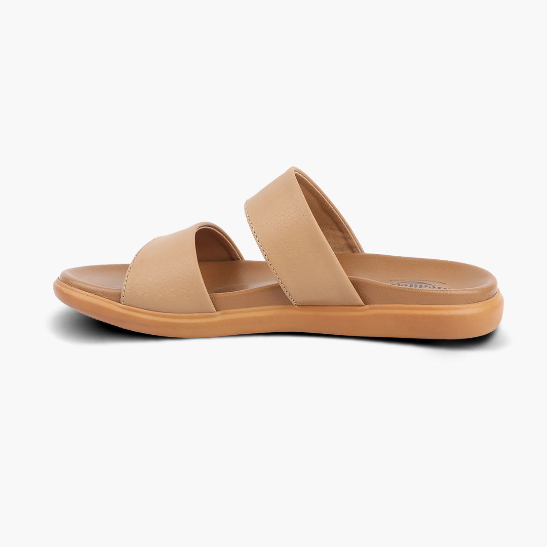 Medifeet Cushion & Comfortable Mono tone Slick Sandals For Women's