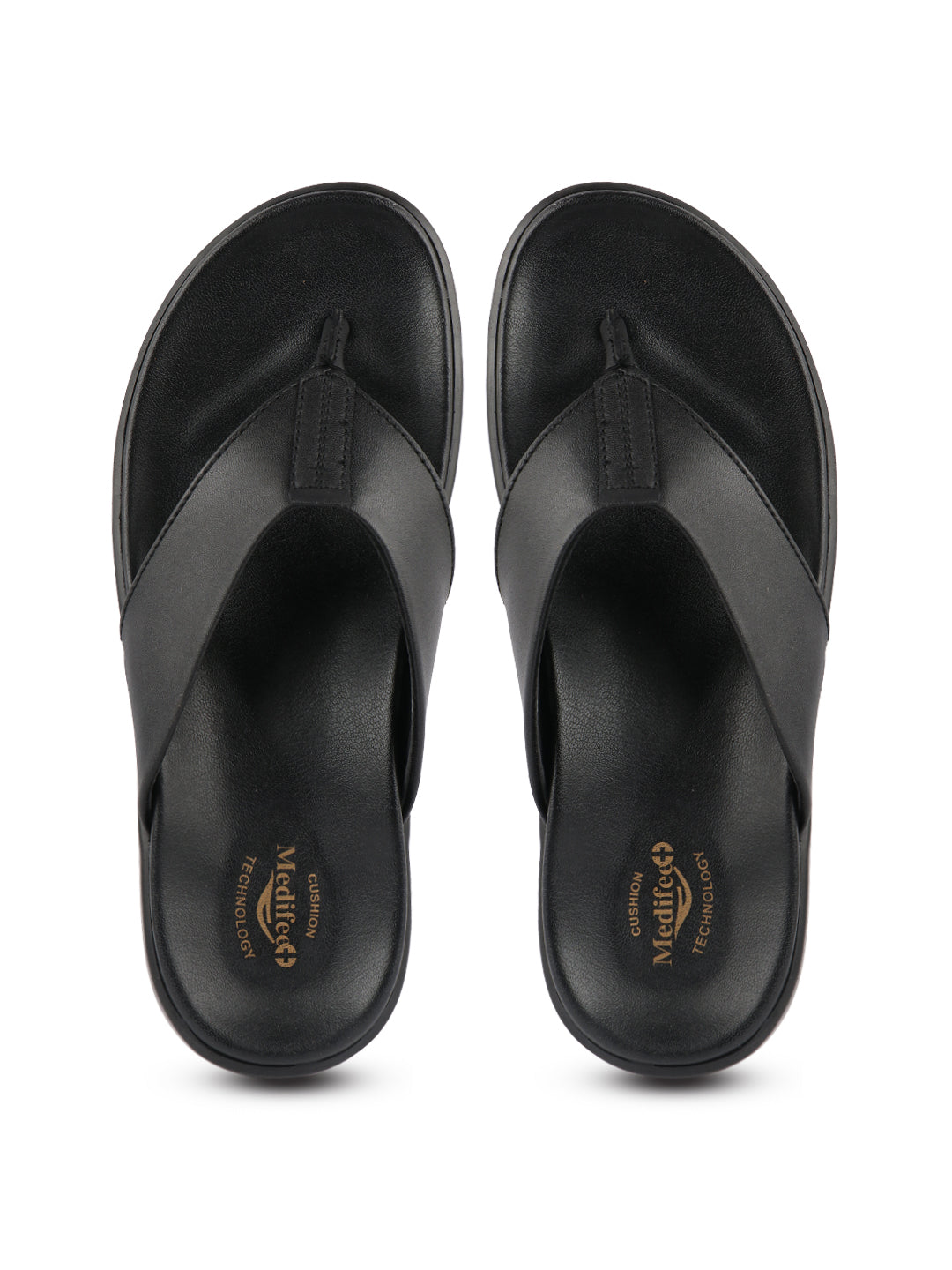 Medifeet Comfortable Men’s Slippers
(Leather Slippers | V Strapped Design)