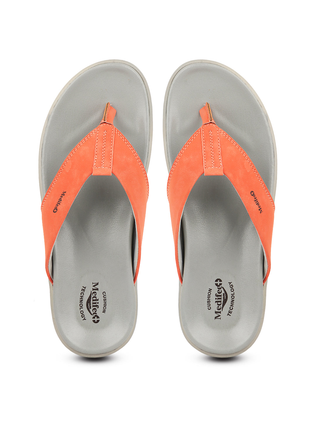 Medifeet Men's Leather Thong Slippers