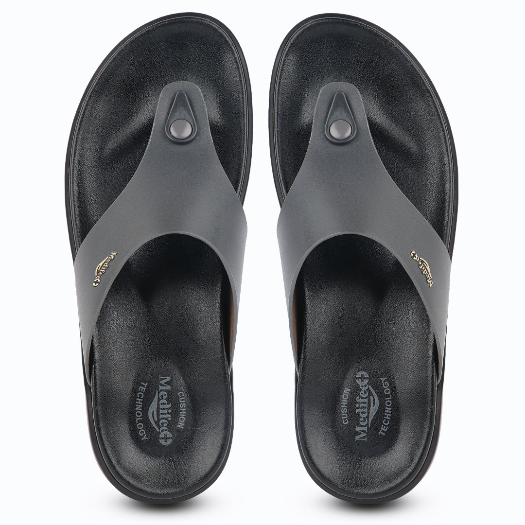 Medifeet Diabetic Slippers With Arch Support & Anti Skid || Comfortable & Cushion Slippers For Men's