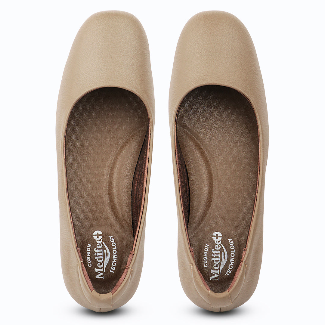 Medifeet Women’s Formal Pumps Slip-On – Cushioned Footbed, Arch Support, Lightweight Office & Casual Shoes
