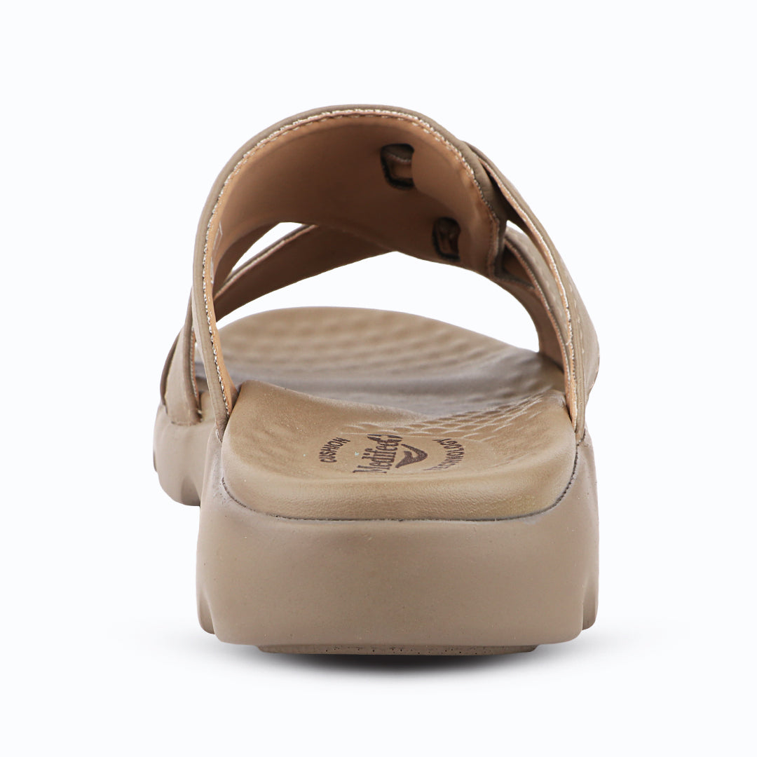 Medifeet Cross Loop Women's Orthopedic Ergonomic Comfort Slides | German Technology | Arch Support | Diabetic Friendly | Indoor & Outdoor Use Slippers