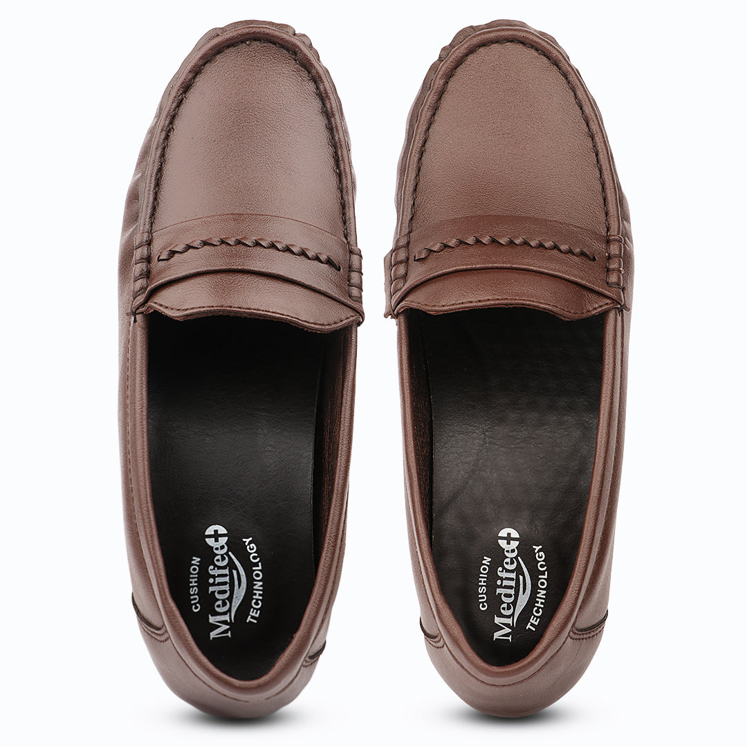 Medifeet WalkLite Women’s Loafers | Cushion Technology Soft Footbed | Everyday Walking & Work Wear Shoes