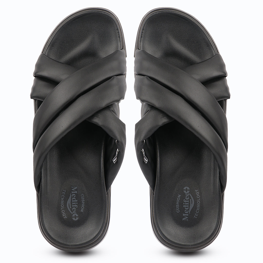 Medifeet Men’s Fashion Comfort Sandals with Orthopedic Support, Anti-Slip Sole & Cushion Comfort