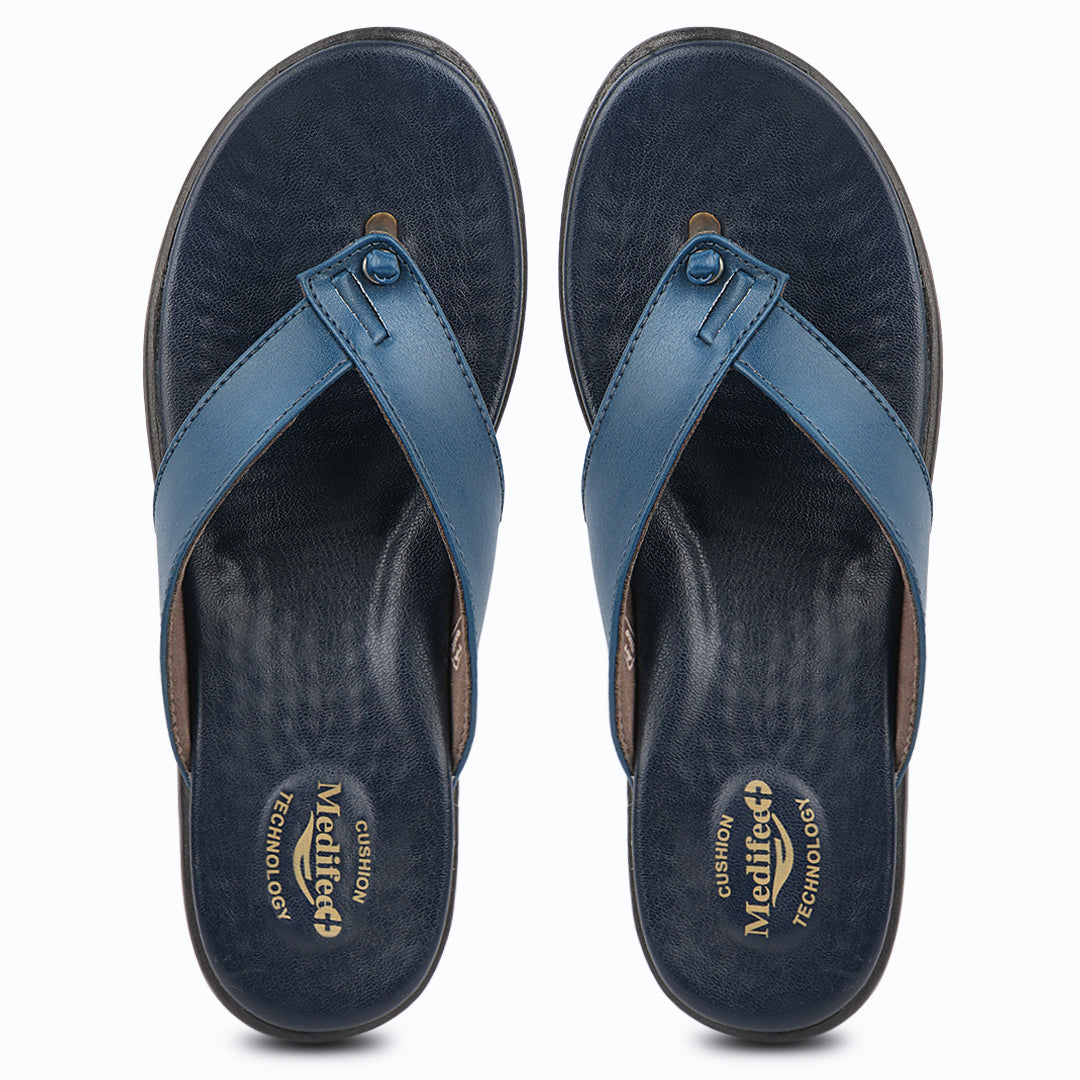 Medifeet Cherry Standard Slippers With Cushion Footbed For Women's