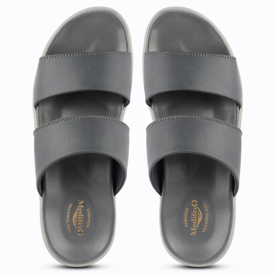 Medifeet Dual Strap Slippers ( Comfy & Arch Support )