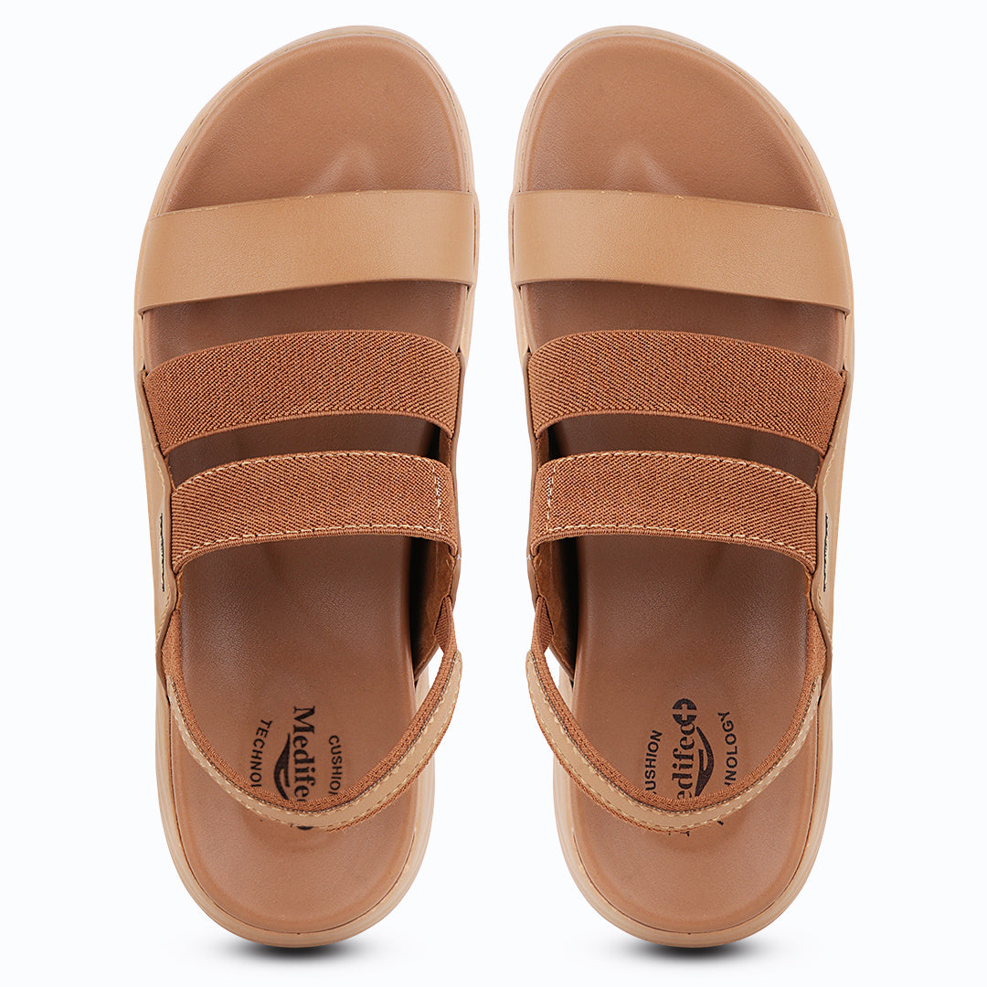 Medifeet TrioStyle Slingback Sandals for Women | Arch Support | Fashionable & Comfortable