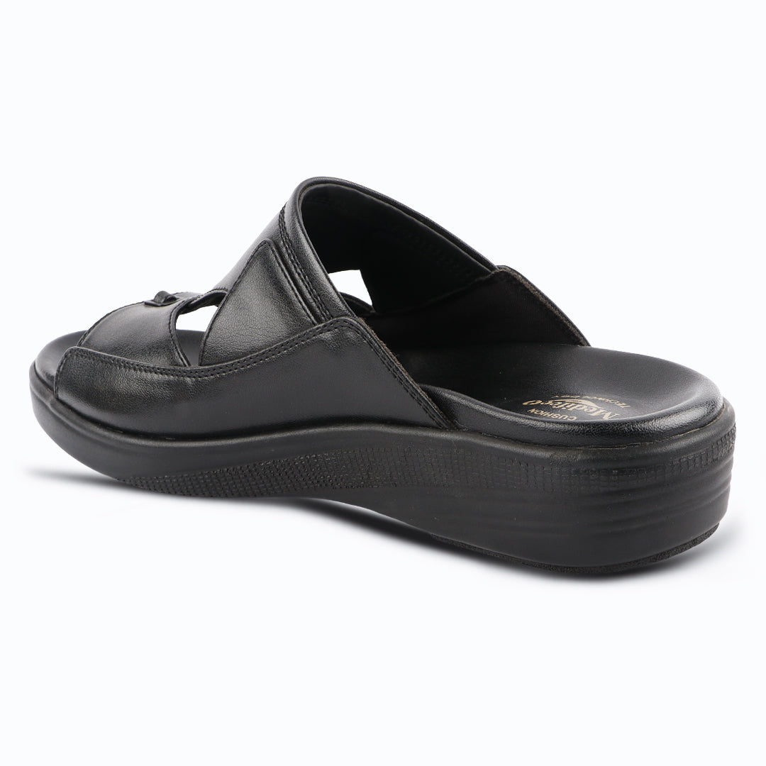 Medifeet Men's Troof II Orthopedic Toe-Ring Sandals | Cushioned Diabetic Slip-On Slippers with Arch Support & Bounce-Back Technology