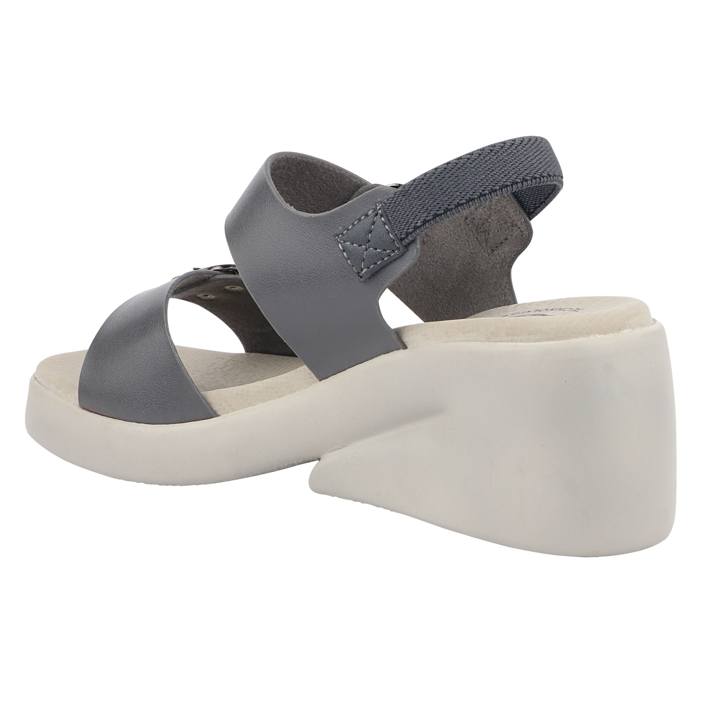 Medifeet Dual Strap Heel Sandal for Women (With Ankle Strap for Better Fit)
