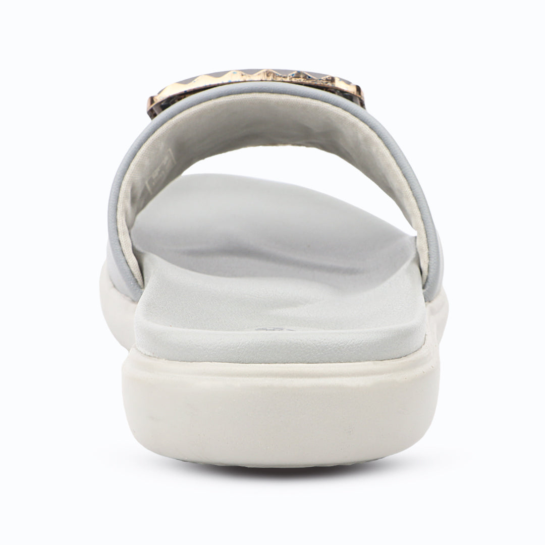 Medifeet Leather Sliders for Women (Comfortable & Classic Design)