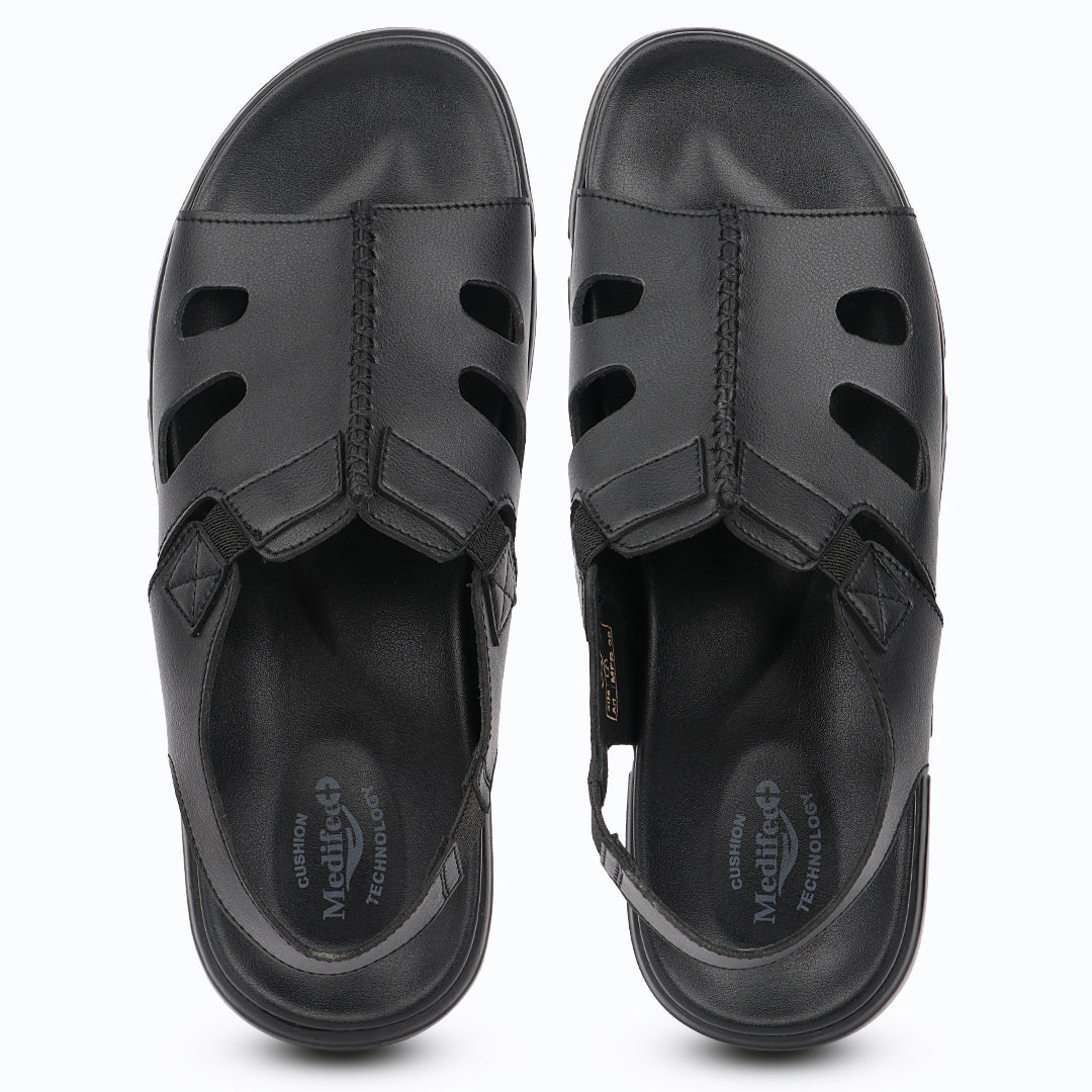 Medifeet Men's Orthopedic Slingback Sandals | Arch Support | German Comfort Technology | Everyday Comfort