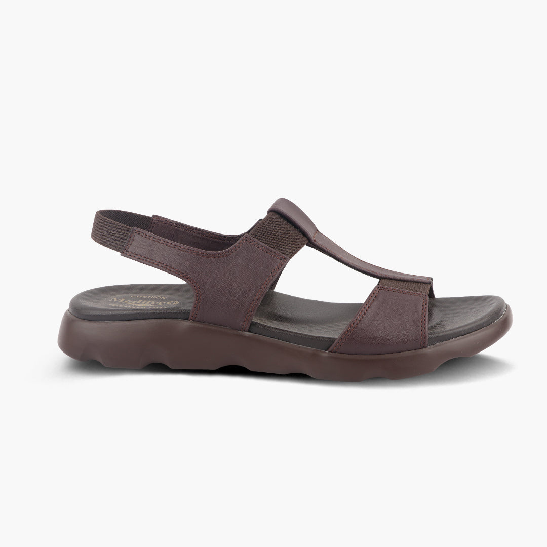 Medifeet Women's Back Strap Sandals For Women's (Arch Support with Cushion Footbed)