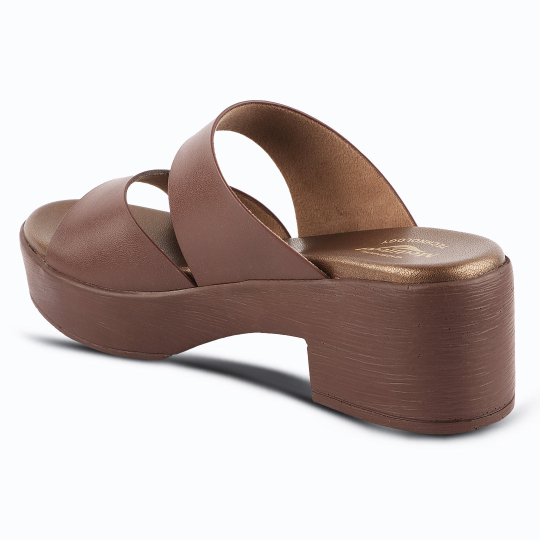 Medifeet Women’s Two Strap Slip-On Heels