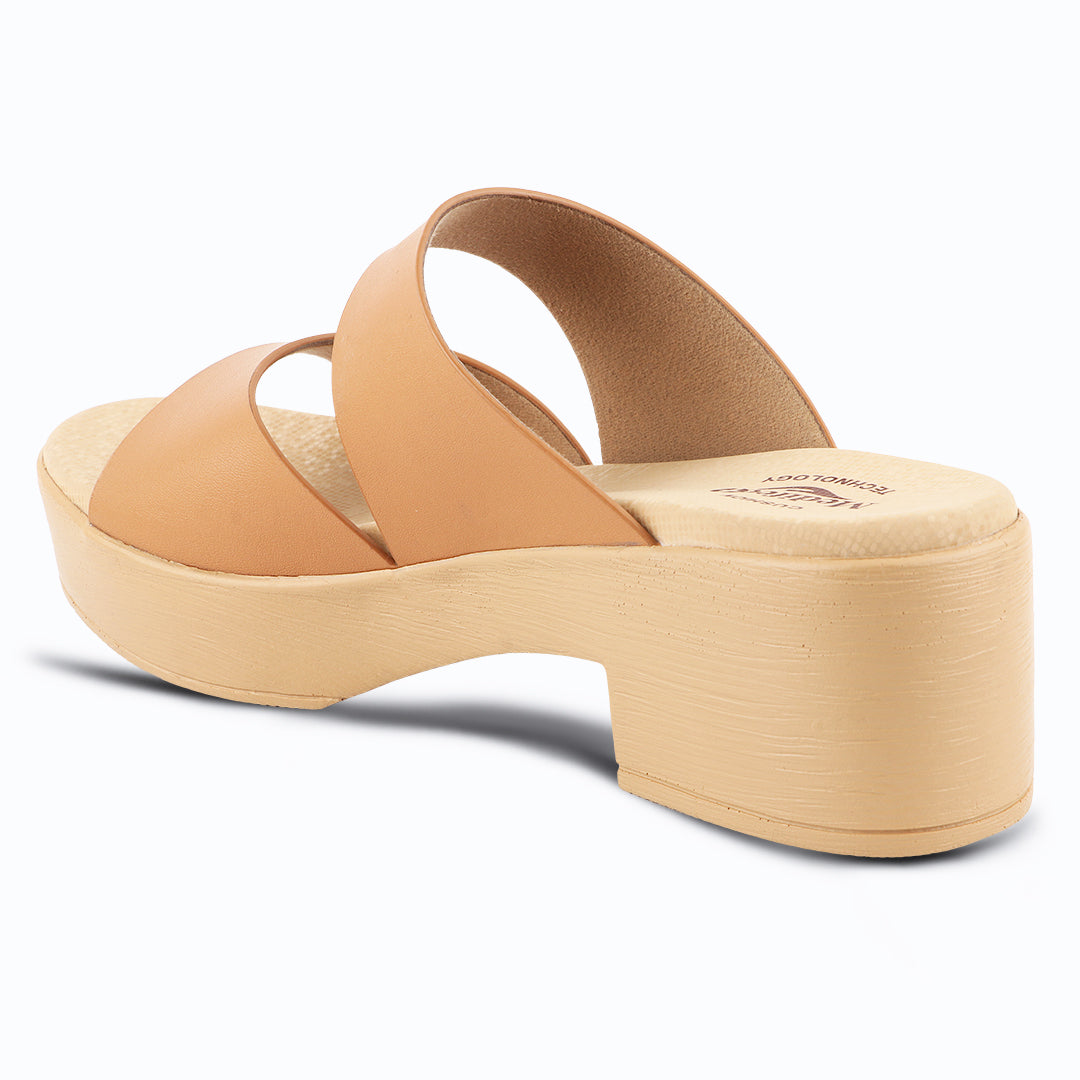 Medifeet Women’s Two Strap Slip-On Heels
