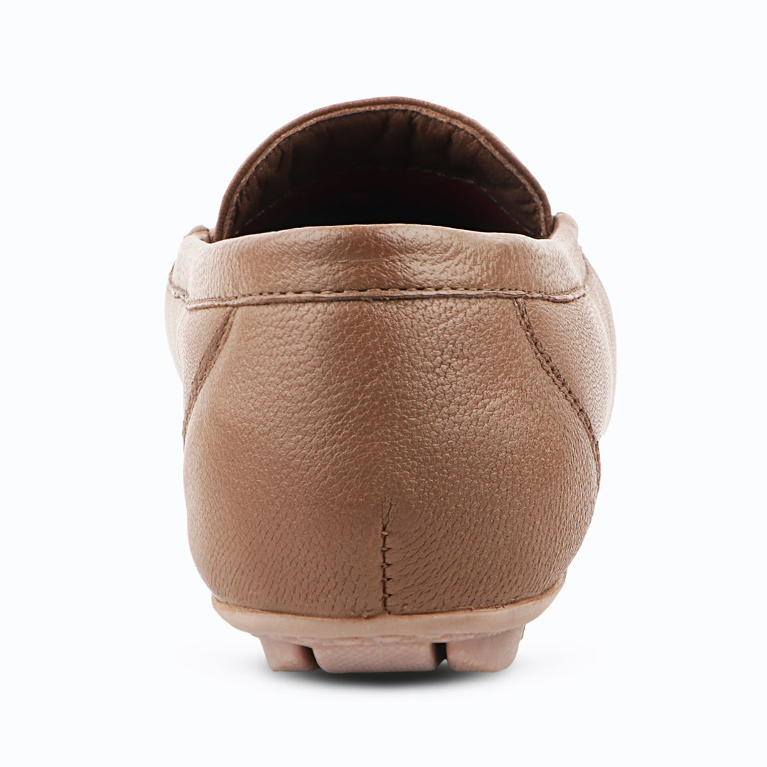 Pointed-Toe Leather Loafers for Women with Extra Cushion