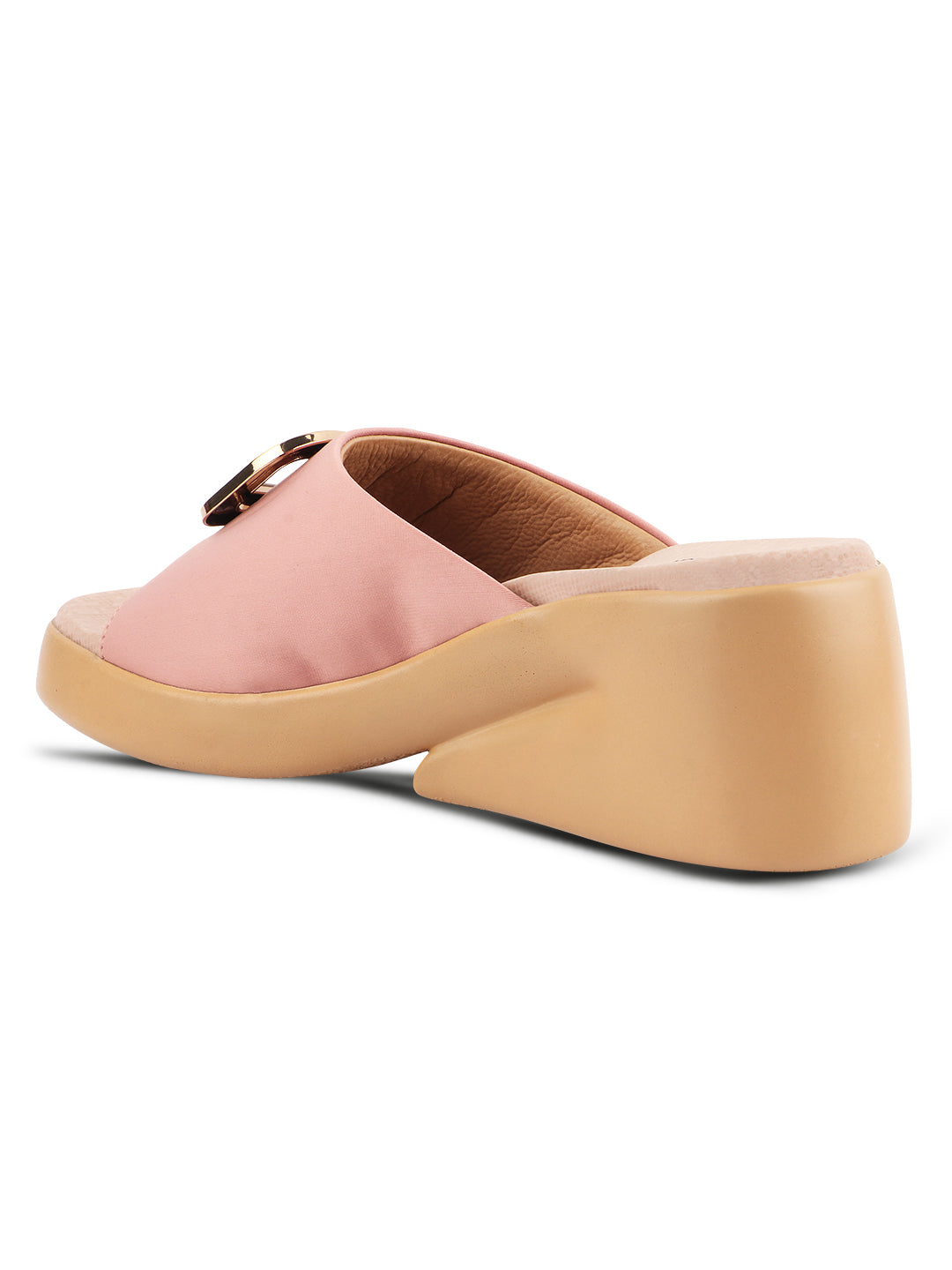 Medifeet Stylish Wedge Heel Sliders for Women (Premium Leather | Cushioned Footbed