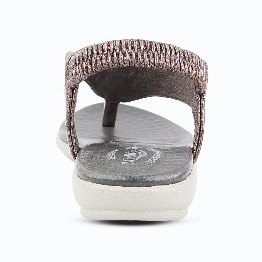 Medifeet Elegance Beadwork Slingback Sandals for Women with Plush Cushion Footbed