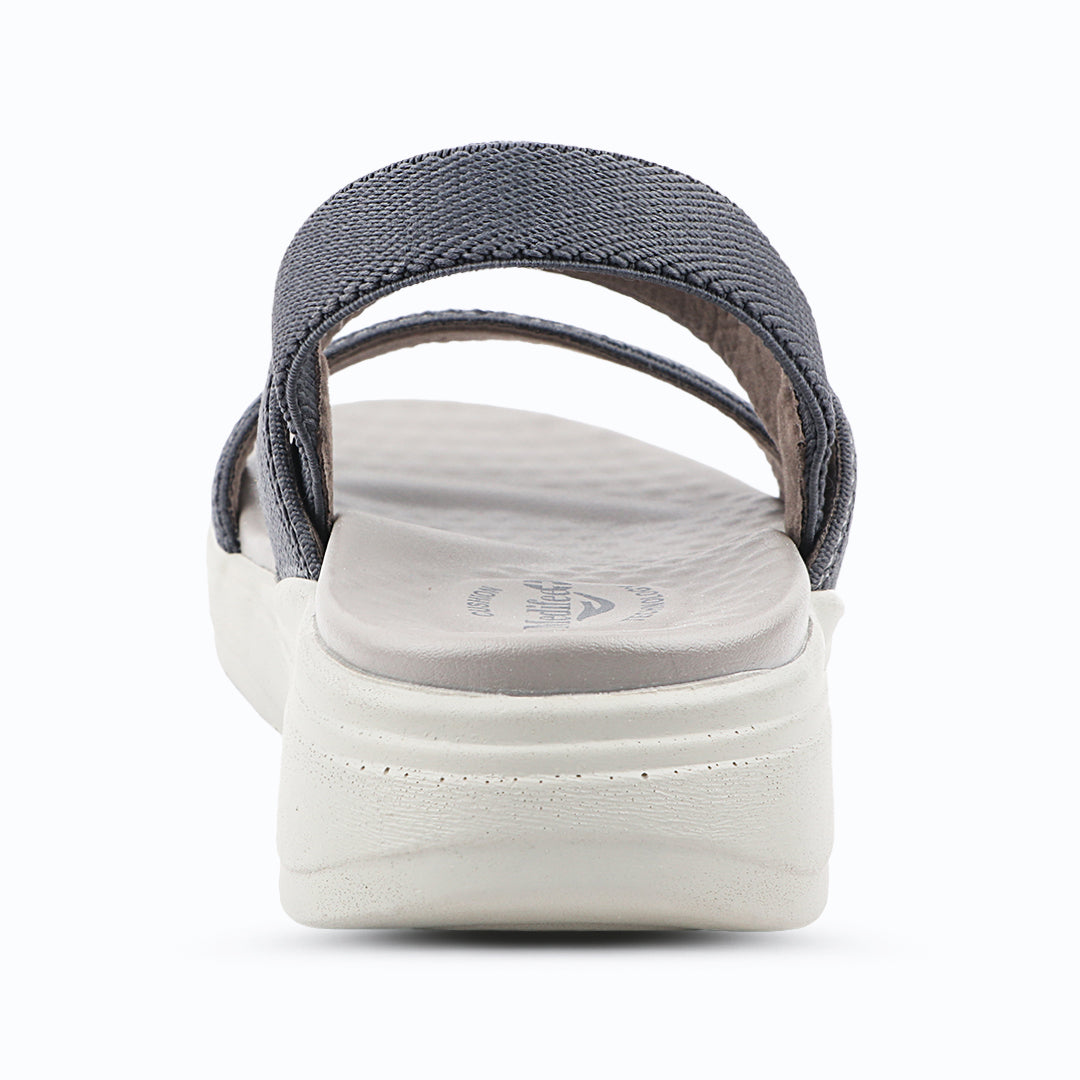 Medifeet Women's Dual Strap Fashion Sandals (with High Back Strap & Arch Support)