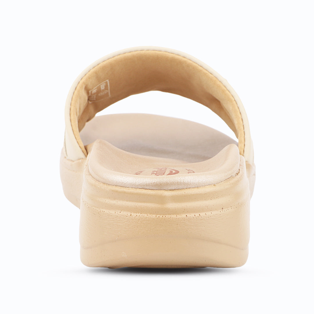 Medifeet Classic Leather Slide for Women (Cushioned Footbed & Arch Support)