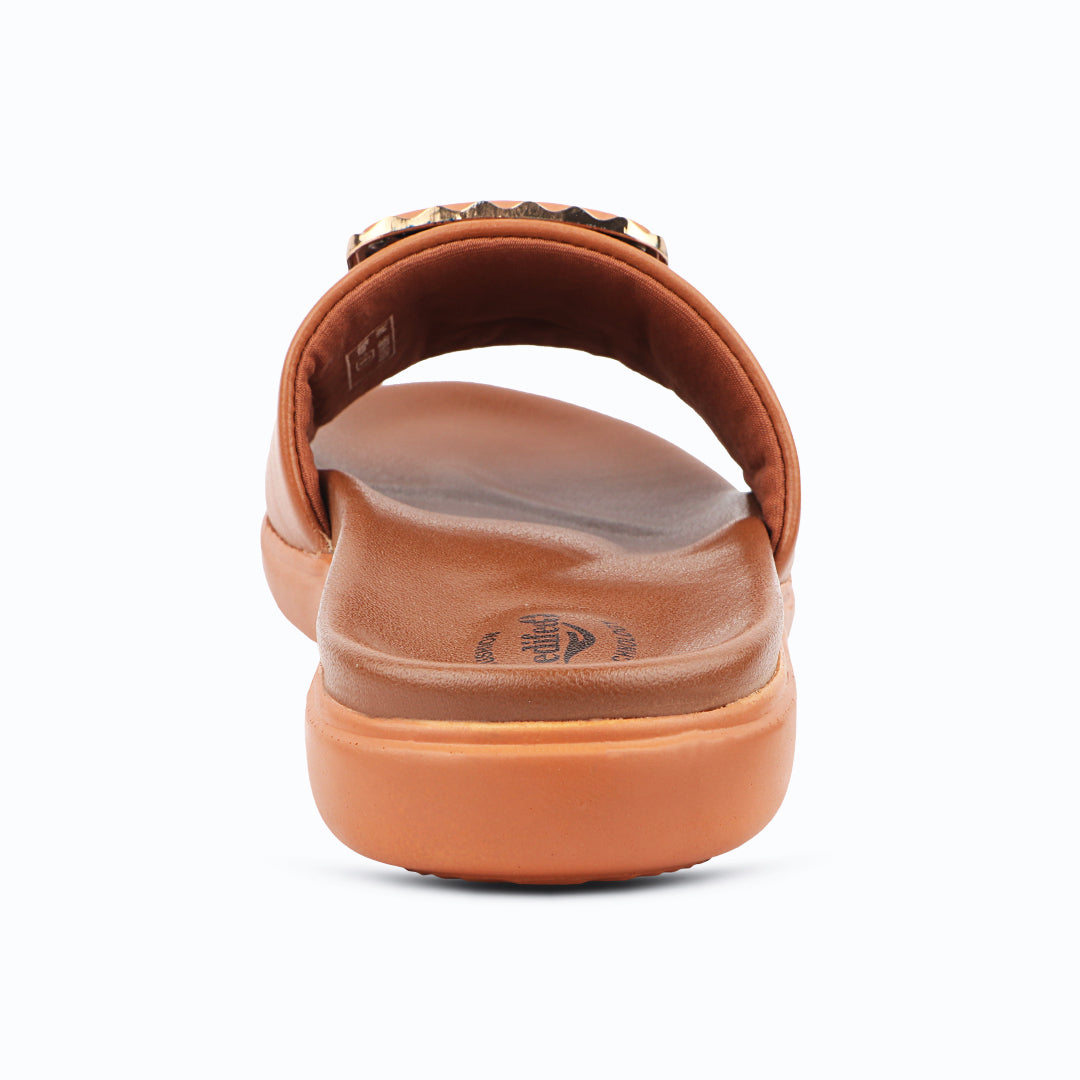 Medifeet Leather Sliders for Women (Comfortable & Classic Design)