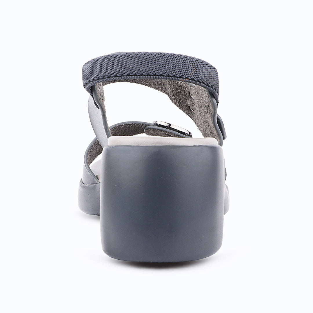 Medifeet Dual Strap Heel Sandal for Women (With Ankle Strap for Better Fit)