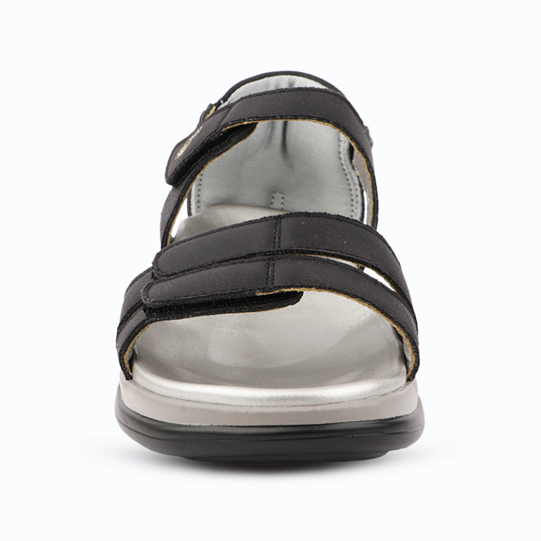 Medifeet Women's Orthopedic Walking Sandals | Adjustable Hook-and-Loop Straps | Soft Cushion Footbed | Anti-Slip Comfort Sandals