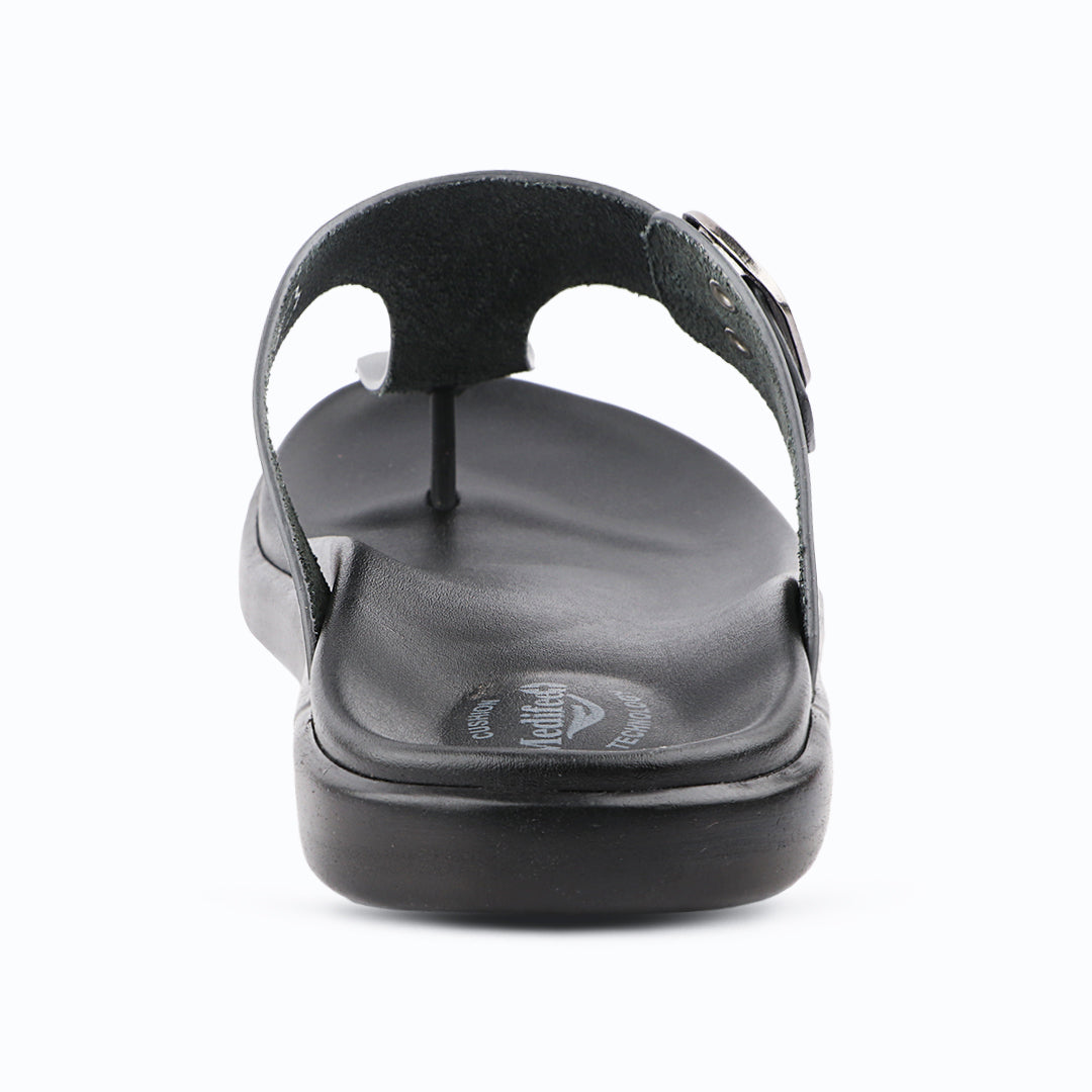 Medifeet Stylish and Comfortable Slippers for Men
(Leather Slippers | V Strapped Design)