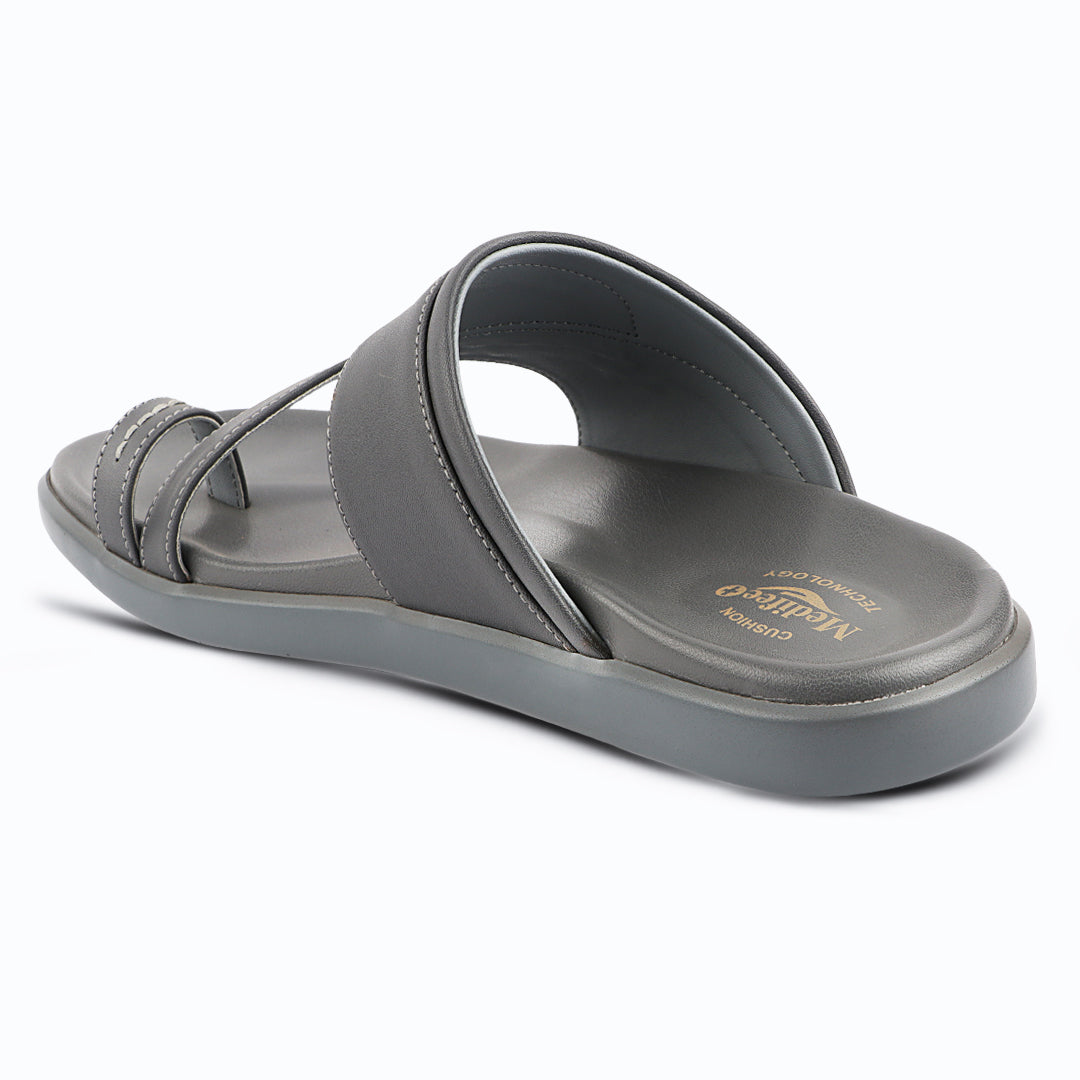 Medifeet Classic Design Leather Slippers for Men
(Ideal for Long Wear)