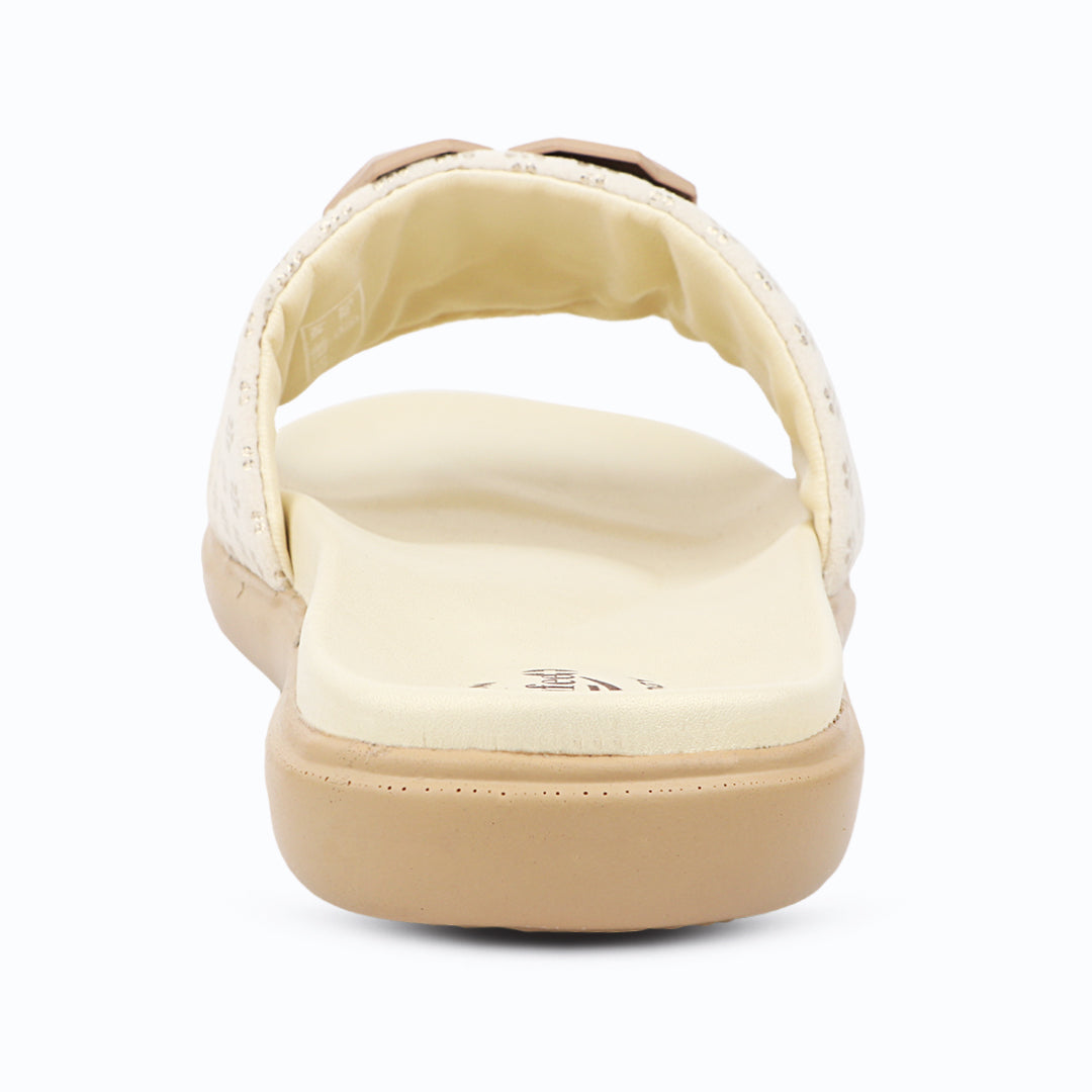 Medifeet Orthopedic Trendy Slides With Arch Support For Women's | Soft Cushion Sole Flats | Fashion Floral Footwear