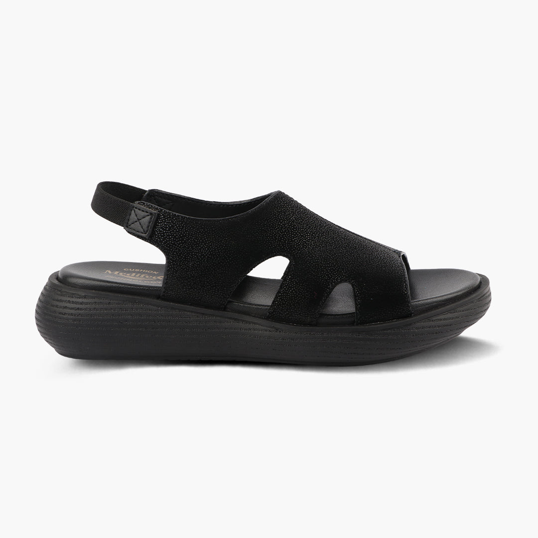 Medifeet Extra Stylish and Comfy Sandals for Women  (with High Back Strap & Arch Support)