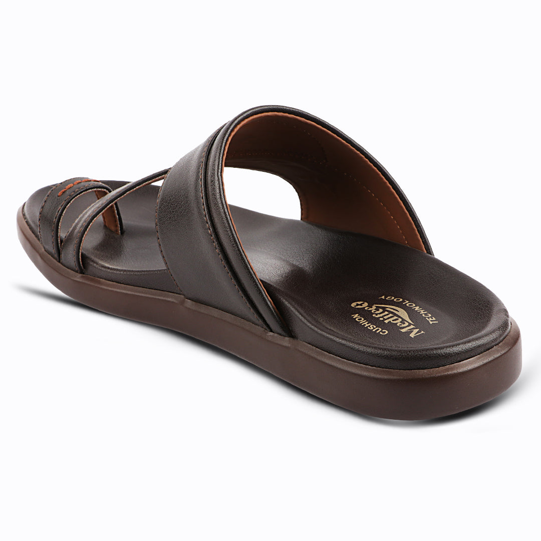 Medifeet Classic Design Leather Slippers for Men
(Ideal for Long Wear)