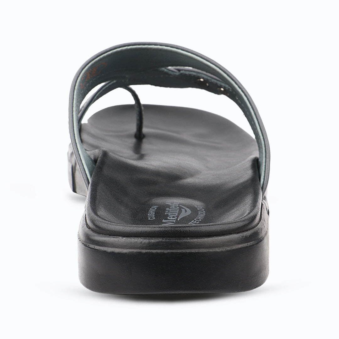 Medifeet Men’s Orthopedic Cross Strap Comfort Slides | Advanced Arch Support | Ultra Cushion Footbed | BASF German Technology Sole | Anti-Skid