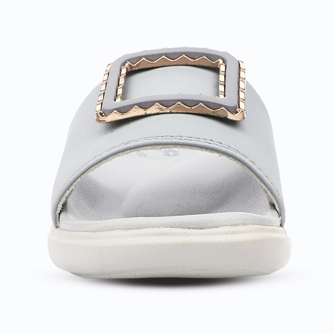 Medifeet Leather Sliders for Women (Comfortable & Classic Design)